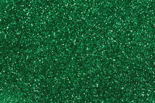 Abstract Green Glitter Background.