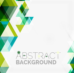 Abstract geometric background. Modern overlapping triangles