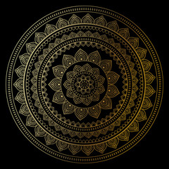 Canvas Print - Gold mandala