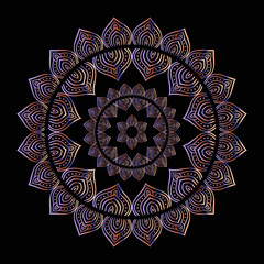 Poster - Gold mandala