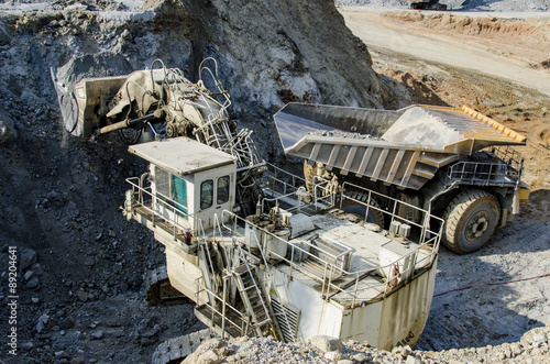 Plakat Maszyny do odkrywkowej kopalni