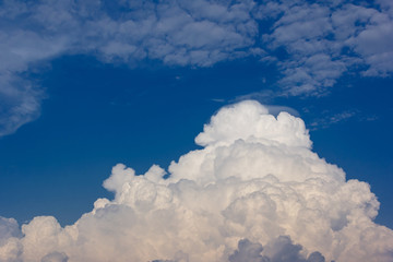 Blue sky background with white clouds