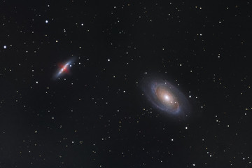 m81 - bode´s galaxy and m82 - cigar galaxy