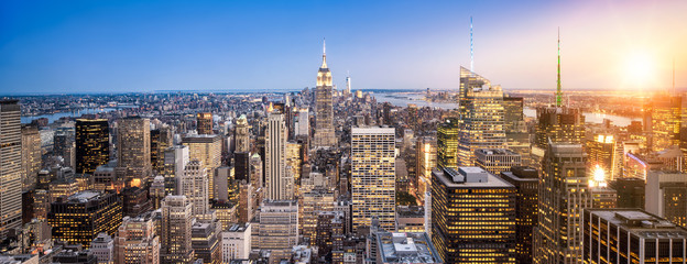Fototapete - Manhattan New York Skyline Panorama