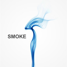 Vector Abstract Blue Smoke Background.