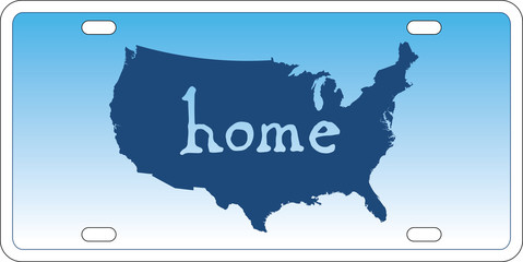 United States license plate vector