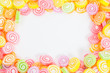 © wandee007 - Jelly sweet, flavor fruit, candy dessert colorful on white paper