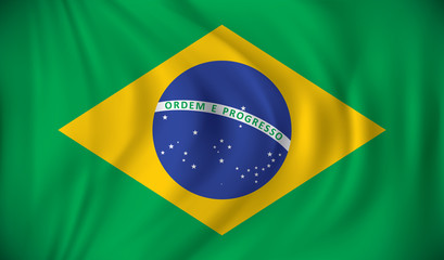 Wall Mural - Flag of Brazil