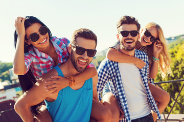 Canvas Print - Roof party fun.