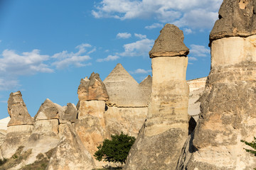 Rock formations in Goreme National Park. Cappadocia,  Turkey