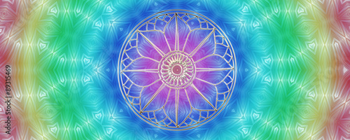 Fotografie, Obraz Hinduism symbol lotus flower