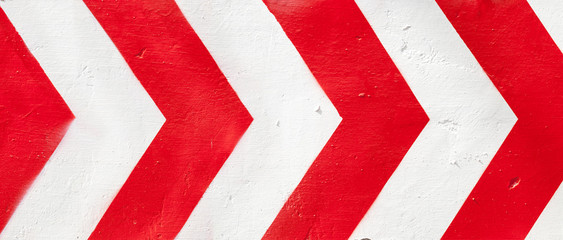 Red and white grunge warning stripes background
