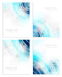 Set of abstract business flyer template, brochure or cover design. Can be used for print, publishing or working presentation. Vector illustration.