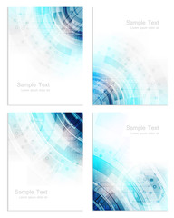 Wall Mural - set of abstract business flyer template, brochure or cover design. can be used for print, publishing