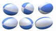 ballon rugby X6 bleu