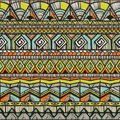 Wall Mural - tribal hand-drawn pattern