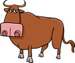 bull farm animal cartoon