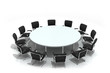 conference round table and chairs