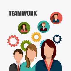 Canvas Print - Business teamwork design.