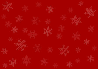 merry christmas red wrapping paper background with snowflakes