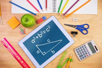 Wall Mural - Composite image of trigonometry