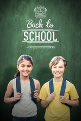 Poster - Composite image of school kids