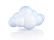 Glossy cartoon cloud