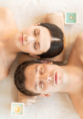 Wall Mural - couple in spa