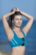 © azazello - Athletic girl on open air