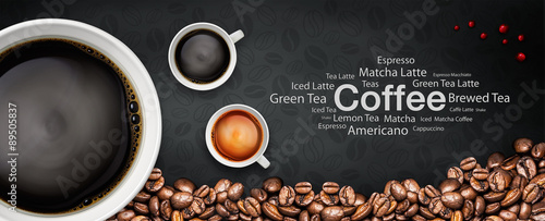 Dekoracja na wymiar  tlo-kawy