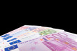 © Kaesler Media - Various euro notes isolated on black background