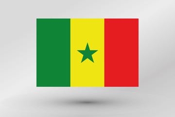 Wall Mural - Flag Illustration of the country of  Senegal