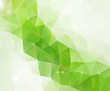 © faberrink - Abstract green polygon background.