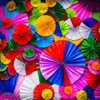 Colorful paper flower abstract for background