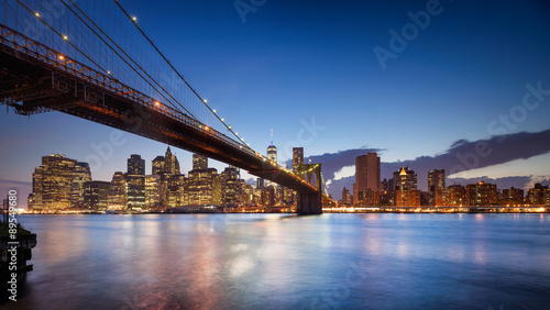 Fototapeta na wymiar New York Brooklyn Bridge