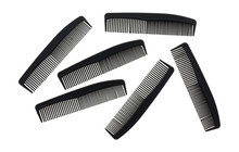 Several Barber Shop Black Combs