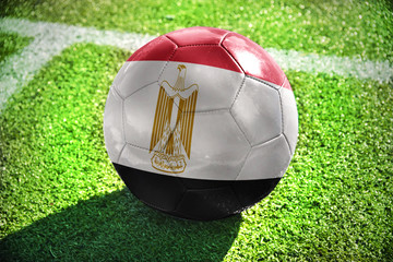 football ball with the national flag of egypt