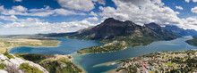 Panorama Of The Waterton Valley