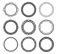 Vector Circle Frame Set
