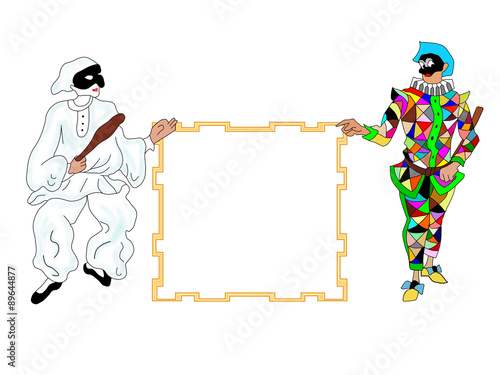 pulcinella e arlecchino