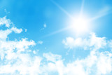 Fototapeta  - sun in the blue sky