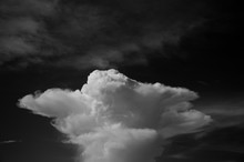 Thunderhead Cloud In Black And White