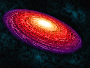 Wall Mural - My imagine galaxy outer space illustration background.