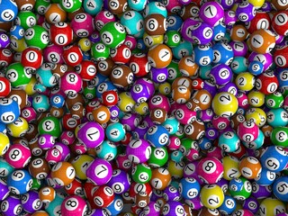 random sized lottery balls