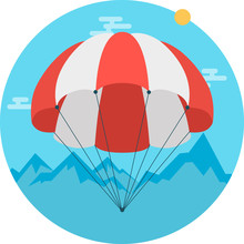 Art Flat Parachute