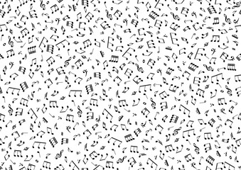 seamless background of notes
