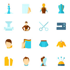 Sticker - Clothes designer icon flat