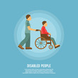 © Macrovector - Disabled person poster