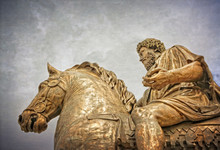 Equestrian Statue Of Marcus Aurelius - Rome Italy