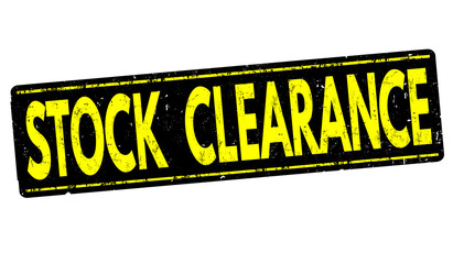 Stock clearance stamp